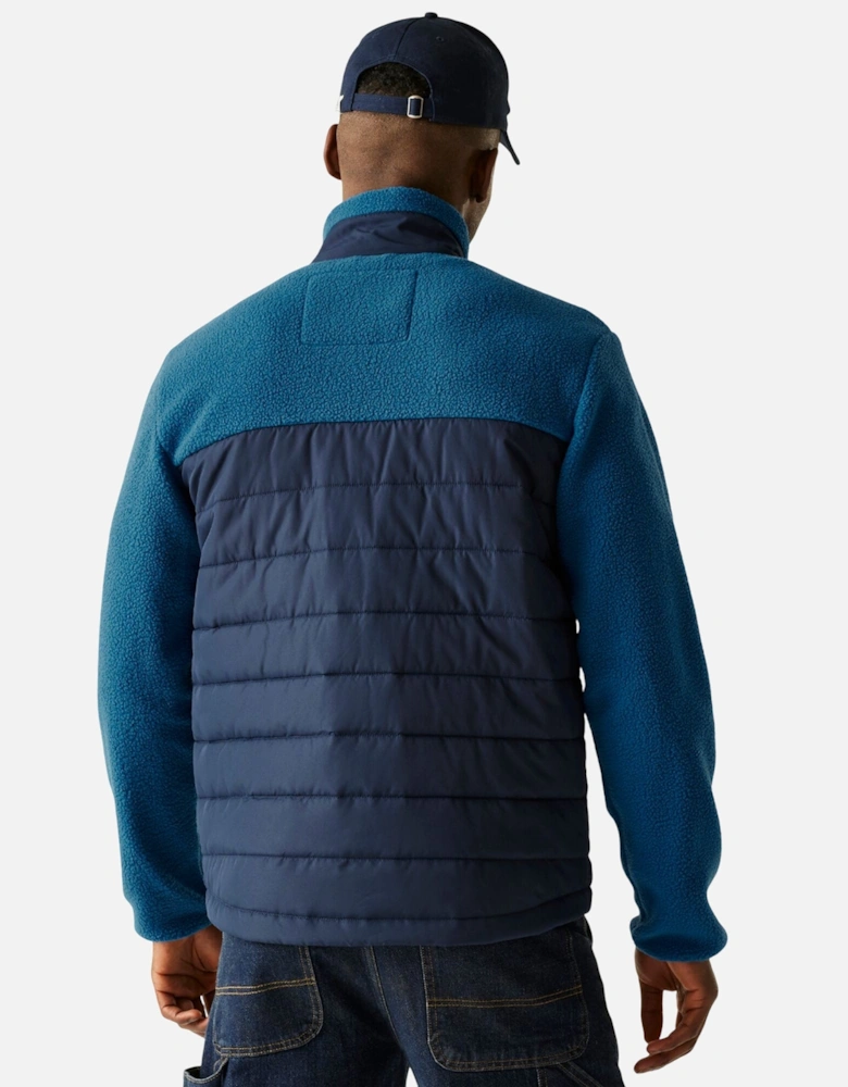 Mens Frankie Borg Full Zip Hybrid Jacket