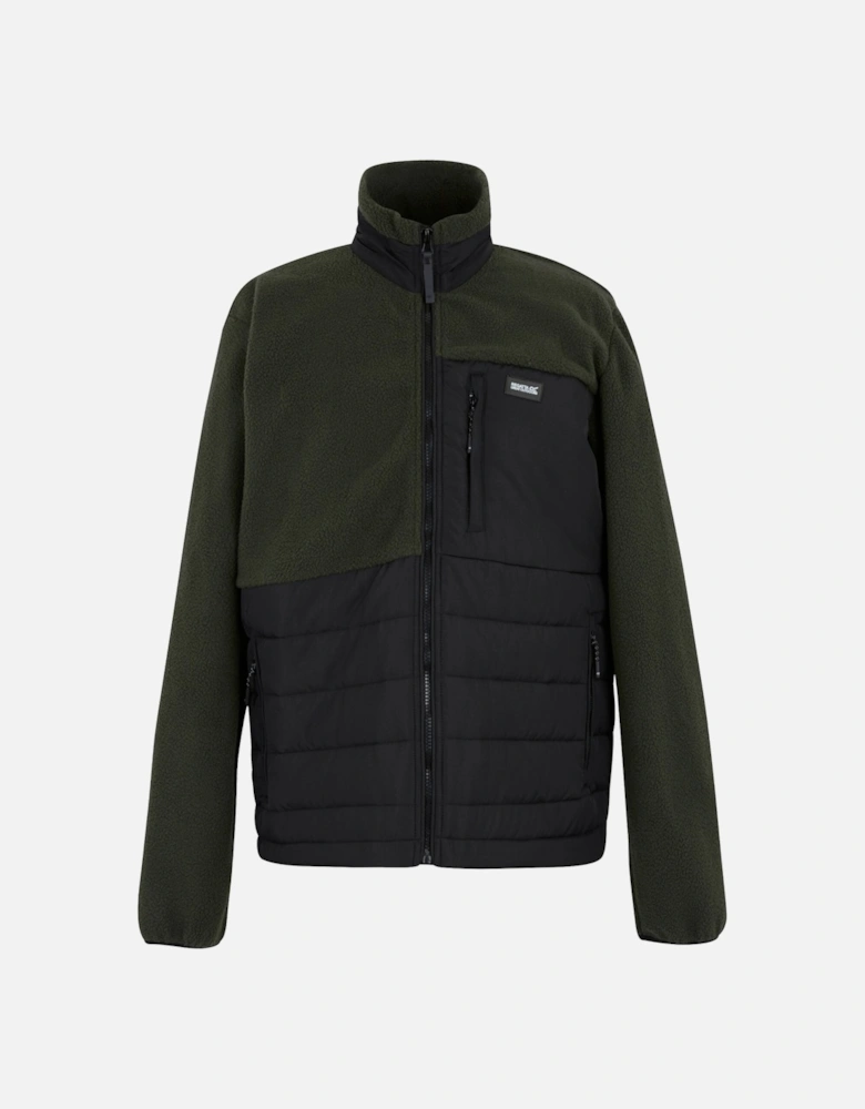 Mens Frankie Borg Full Zip Hybrid Jacket