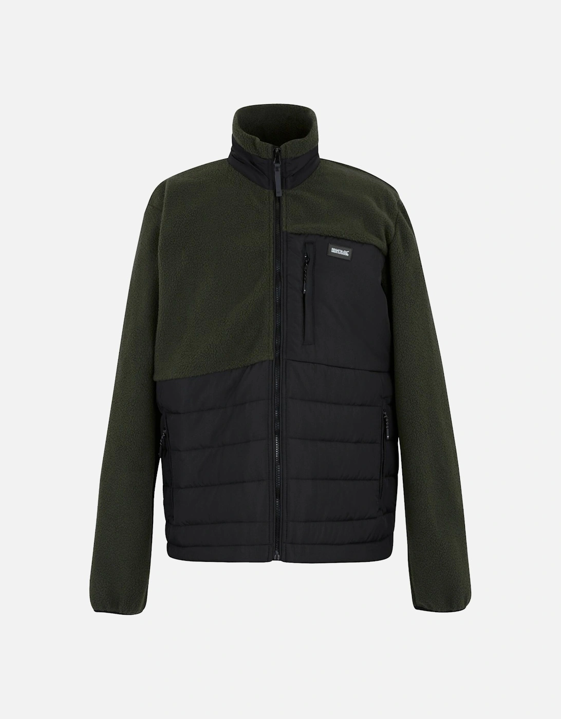 Mens Frankie Borg Full Zip Hybrid Jacket, 6 of 5