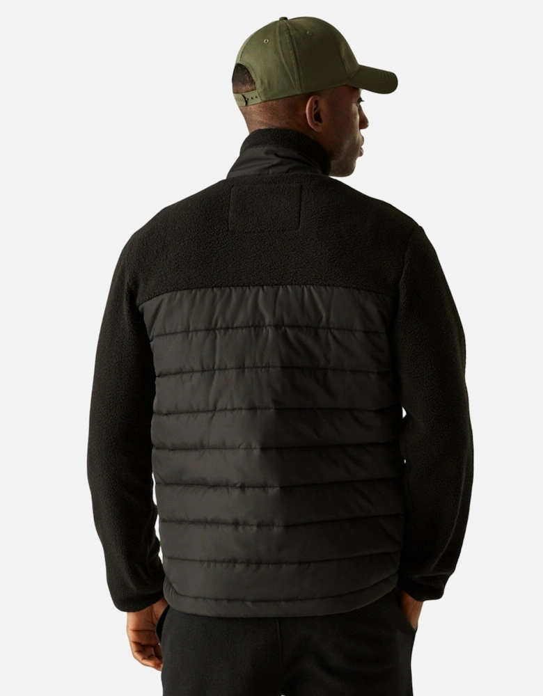 Mens Frankie Borg Full Zip Hybrid Jacket