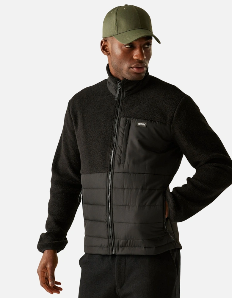 Mens Frankie Borg Full Zip Hybrid Jacket