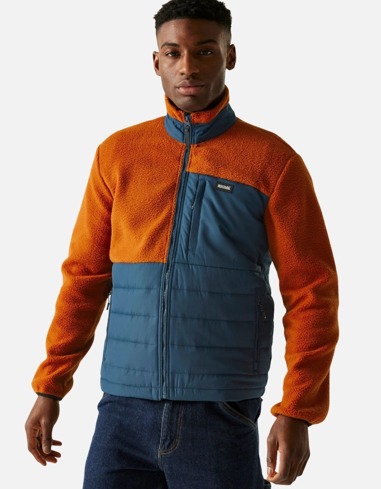 Mens Frankie Borg Full Zip Hybrid Jacket