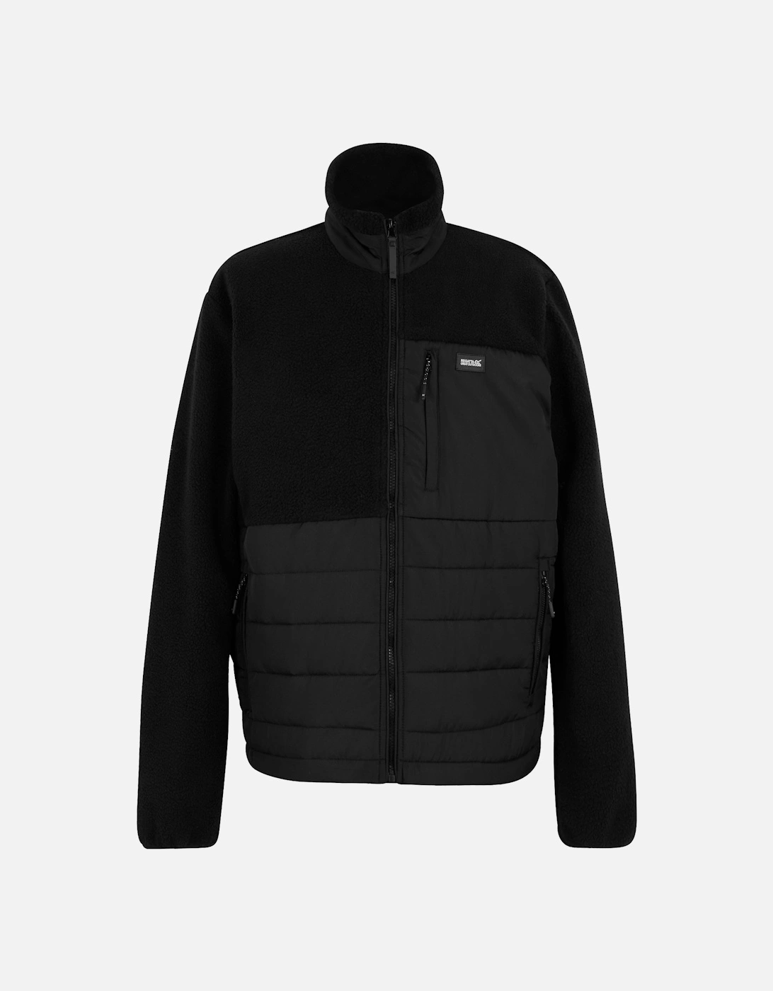 Mens Frankie Borg Full Zip Hybrid Jacket, 6 of 5