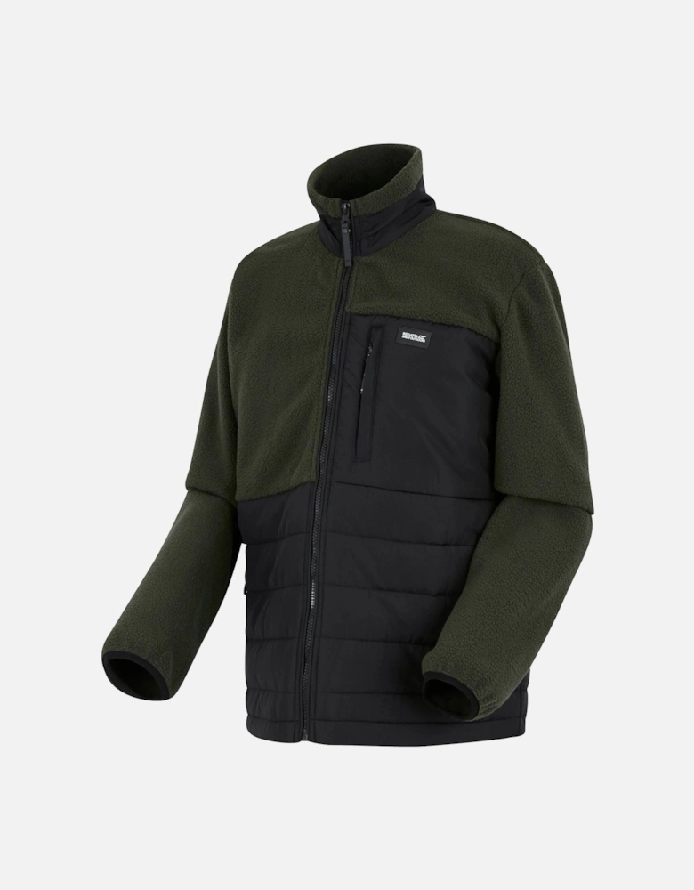 Mens Frankie Borg Full Zip Hybrid Jacket