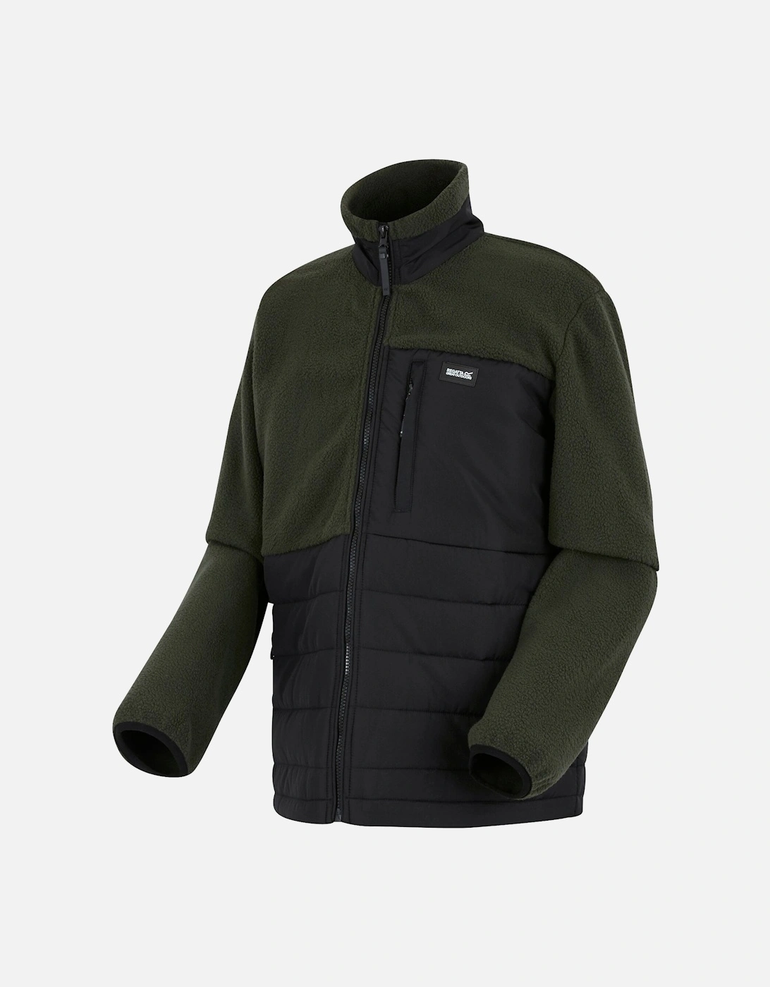 Mens Frankie Borg Full Zip Hybrid Jacket