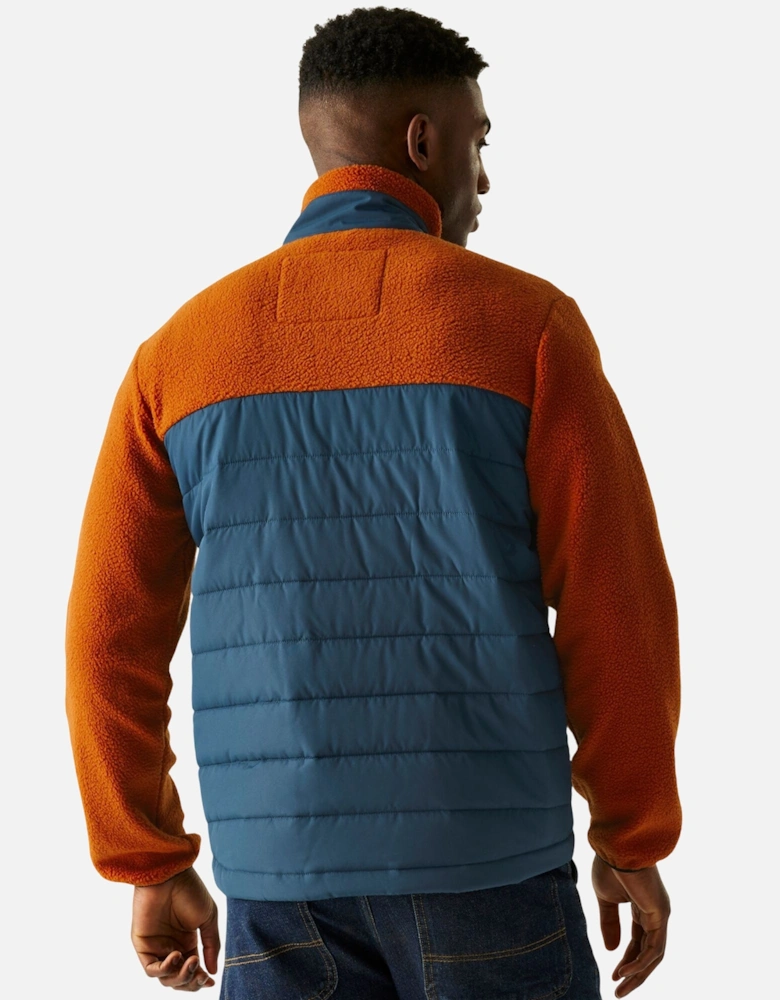 Mens Frankie Borg Full Zip Hybrid Jacket
