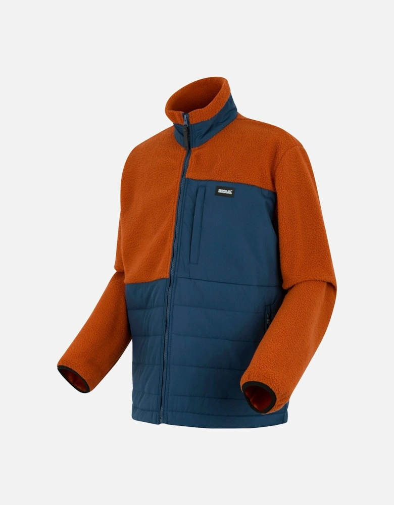 Mens Frankie Borg Full Zip Hybrid Jacket