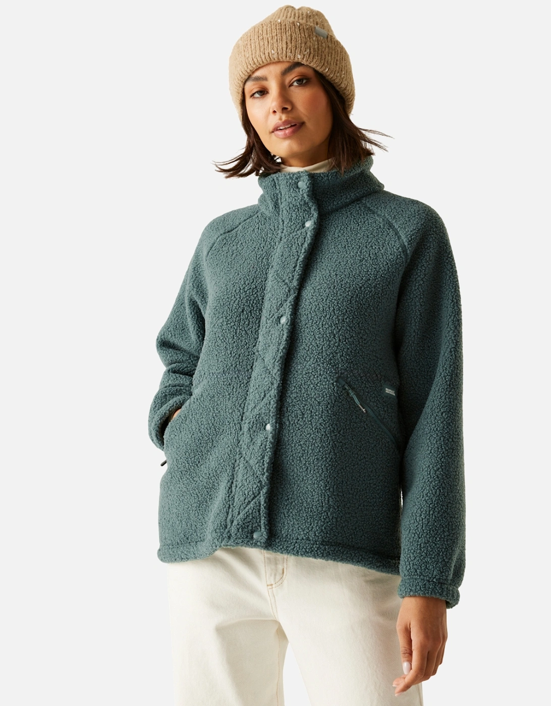 Womens/Ladies Emilica Borg Full Zip Fleece Jacket