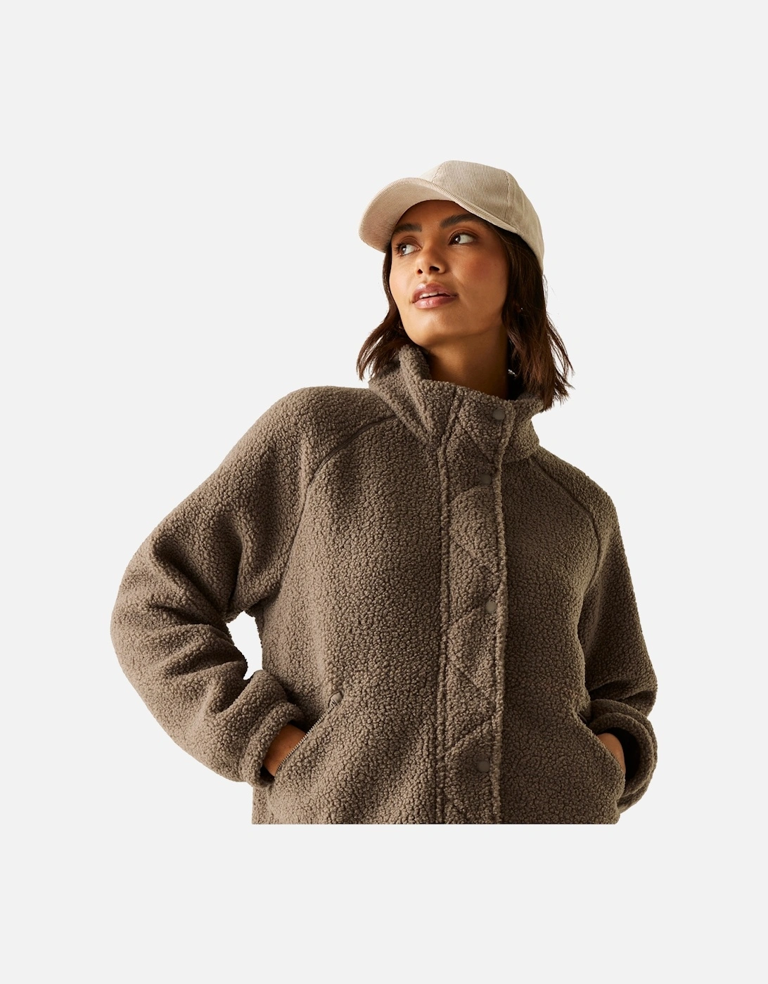 Womens/Ladies Emilica Borg Full Zip Fleece Jacket