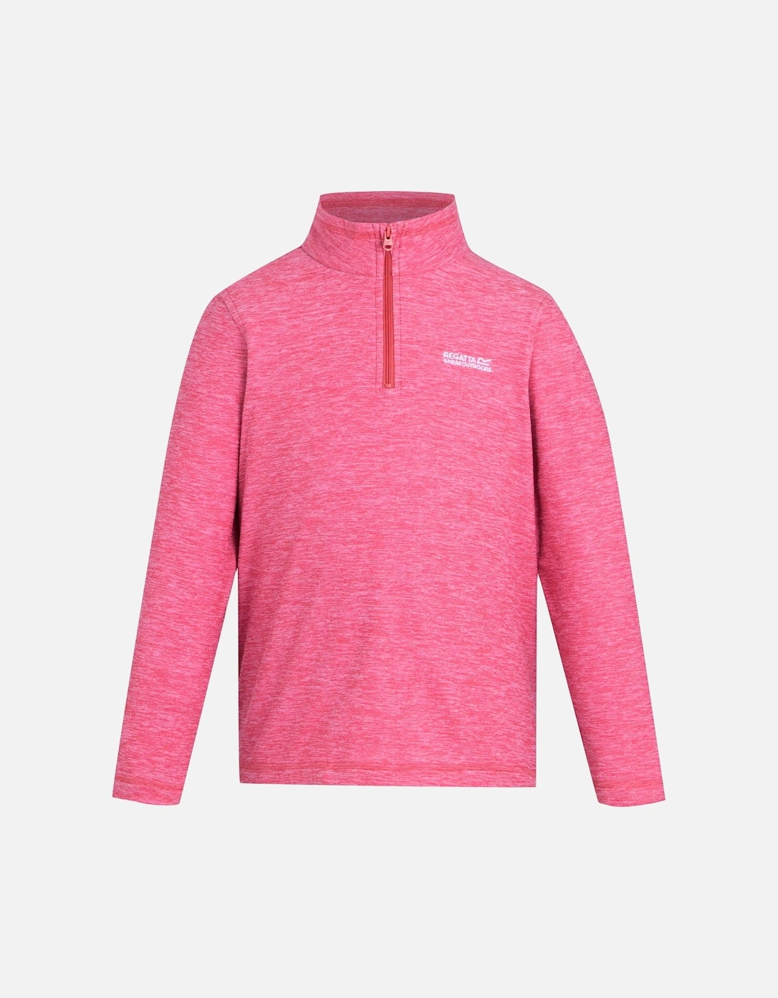 Regatta Unisex Pink Childrens/ Hot Shot Quarter Zip Fleece Top - Size: 7 Years/8 Years Kids