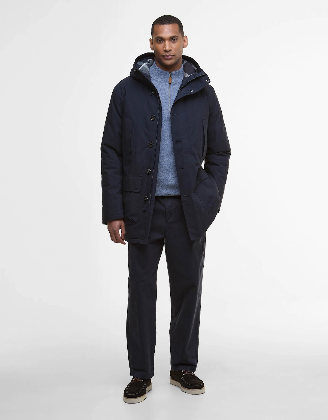 Winter Beaufort Mens Waterproof Parka - Navy