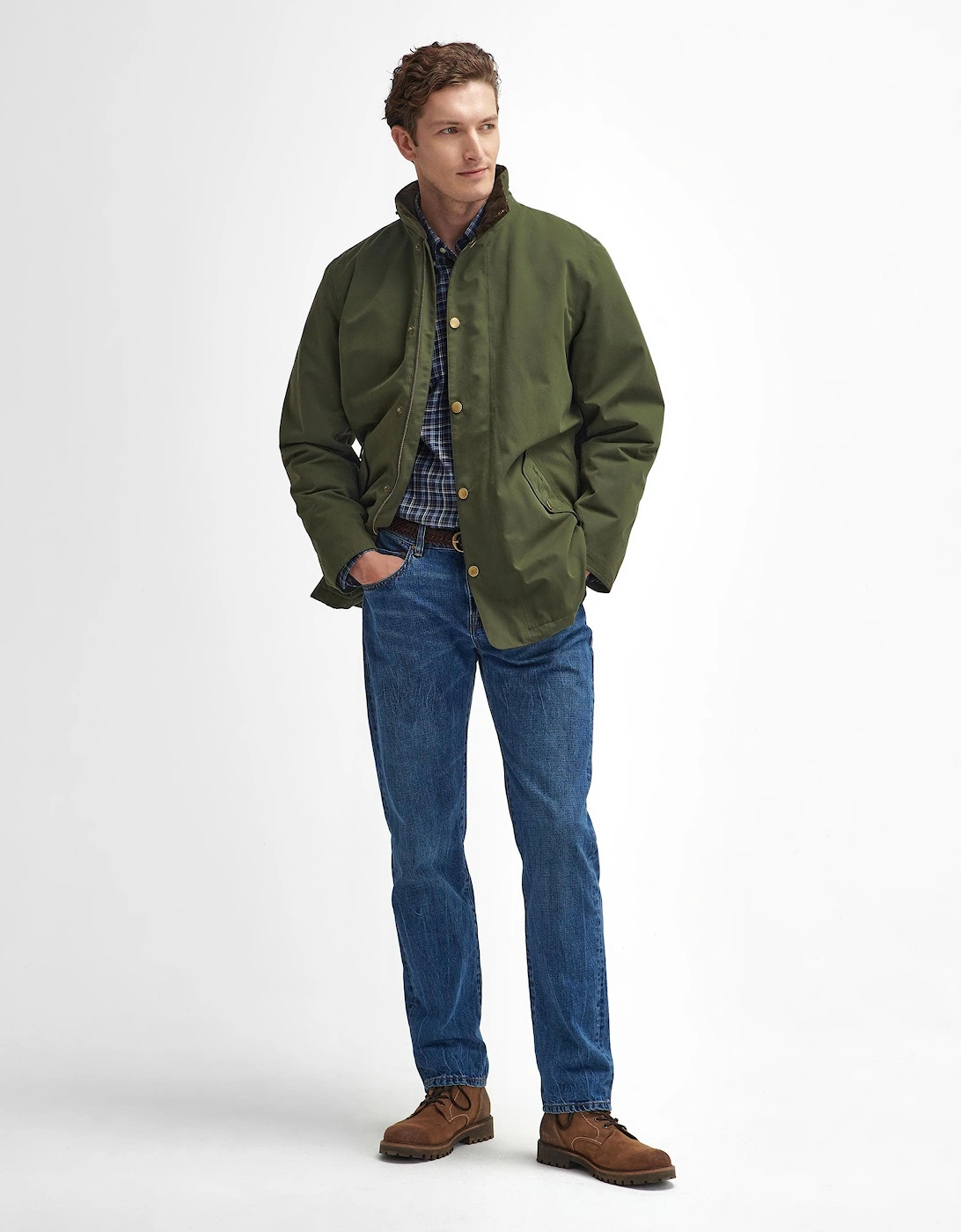 Winter Spoonbill Mens Waterproof Jacket - Olive