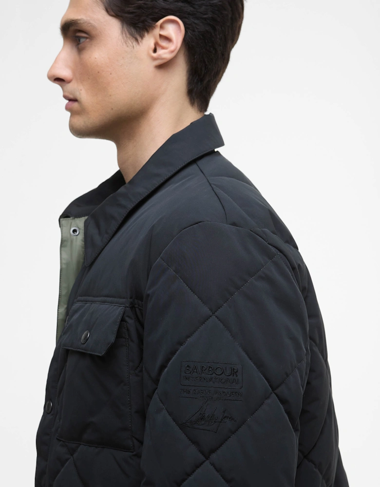 Axwell Mens Puffer Jacket - Black