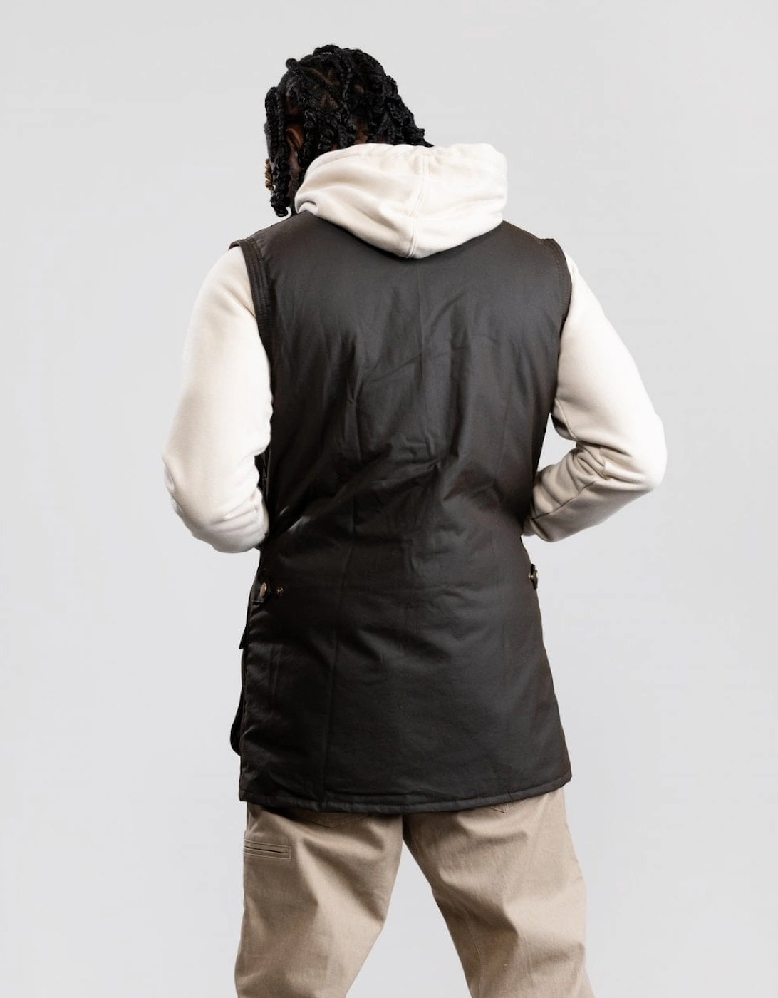 Westmorland Mens Wax Gilet - Olive
