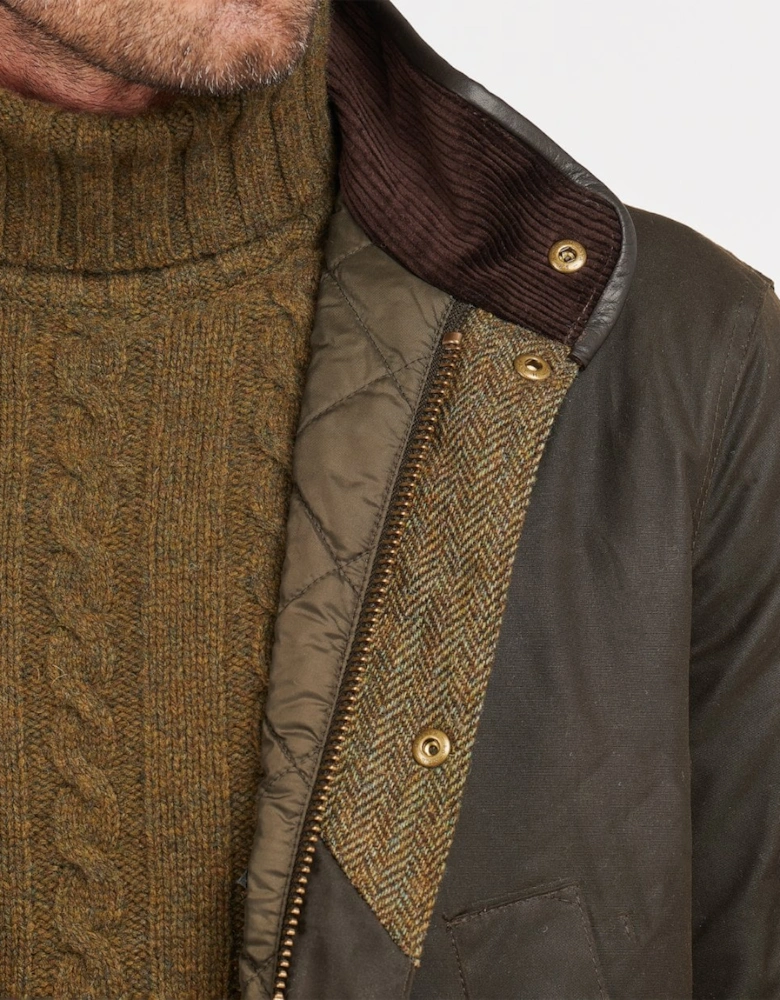 Hereford Mens Wax Jacket - Olive