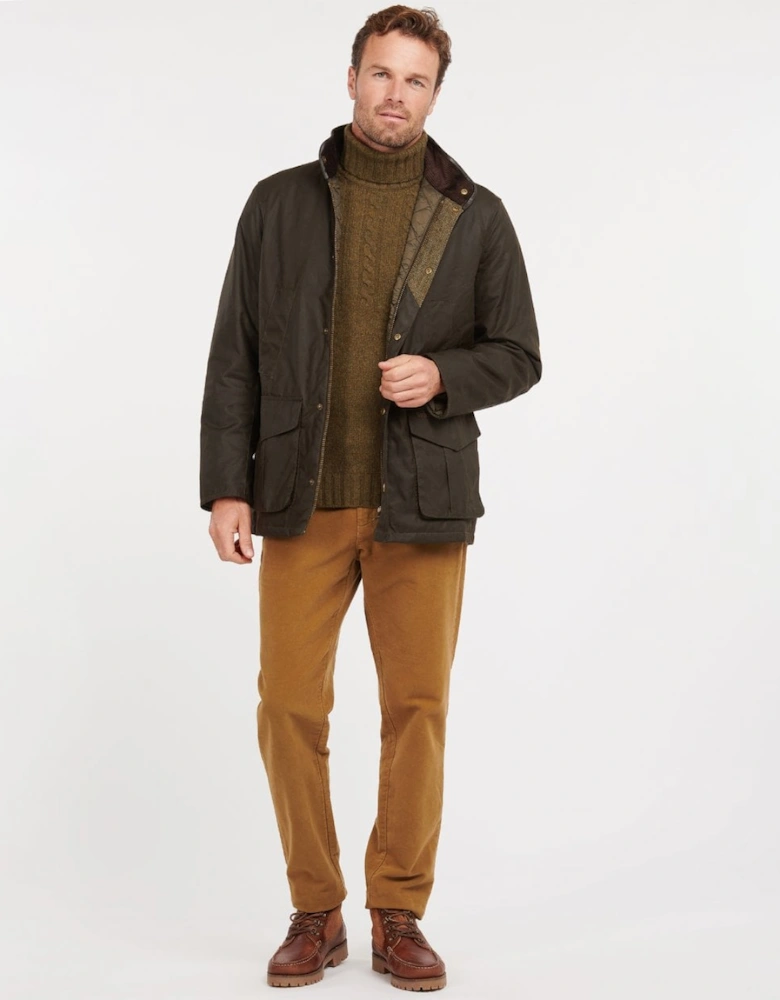 Hereford Mens Wax Jacket - Olive