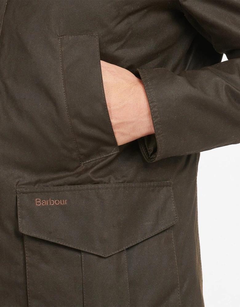 Hereford Mens Wax Jacket - Olive