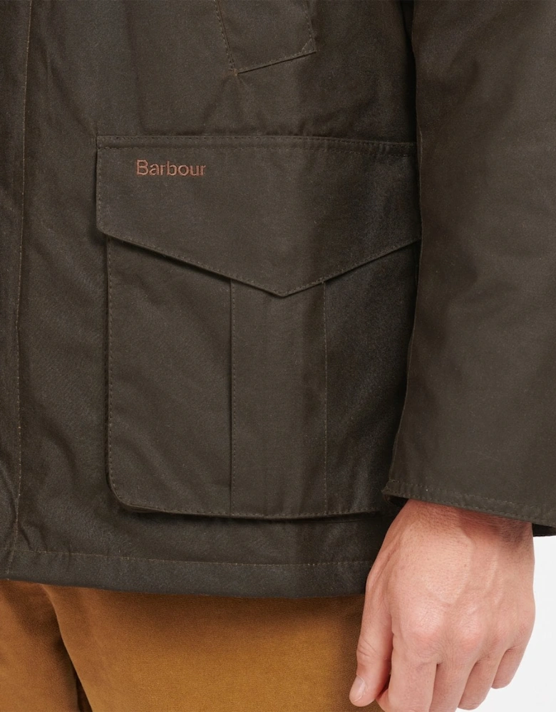 Hereford Mens Wax Jacket - Olive