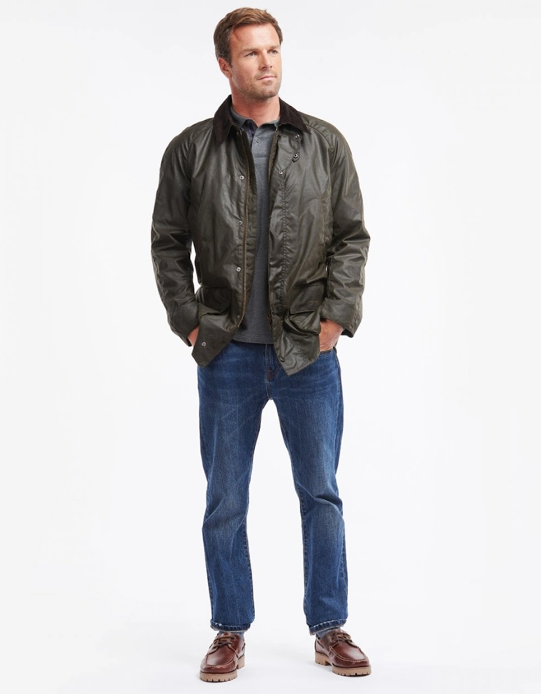Bristol Wax Mens Jacket - Olive, 9 of 8