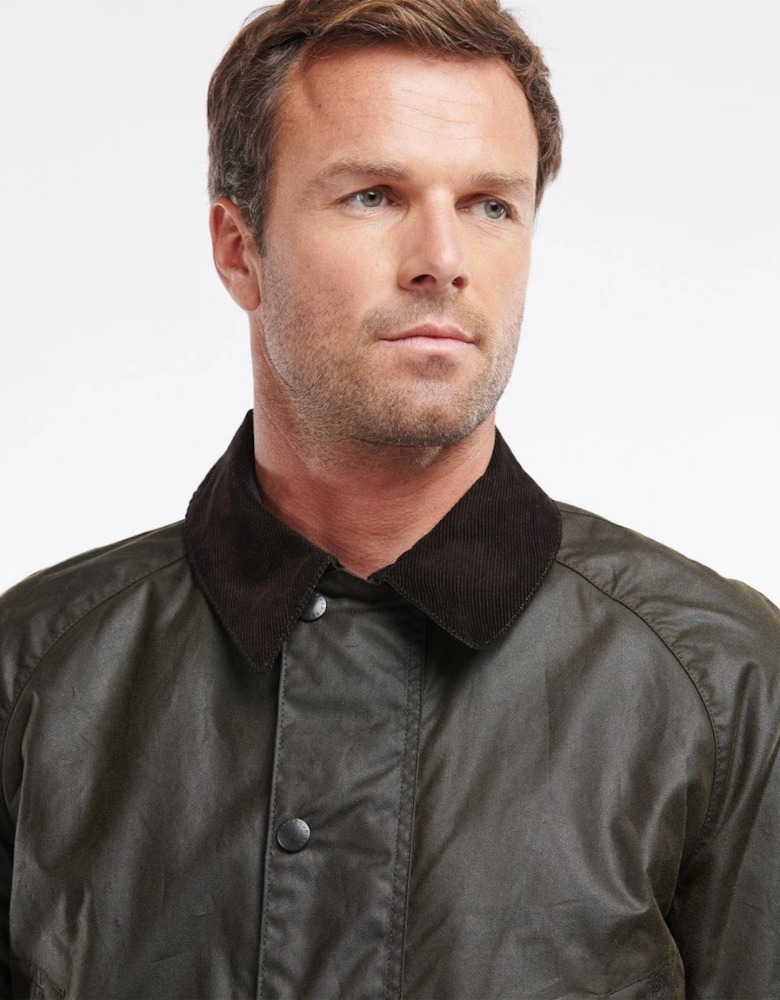 Bristol Wax Mens Jacket - Olive