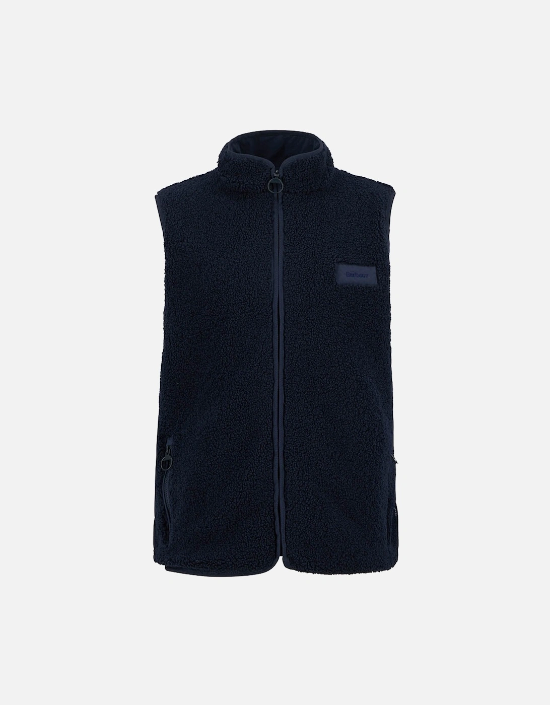 Mens Reversible Fleece Gilet - Navy, 2 of 1