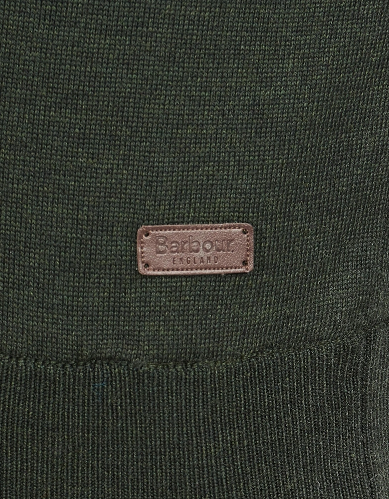 Gamlin Mens Half Zip Jumper - Olive