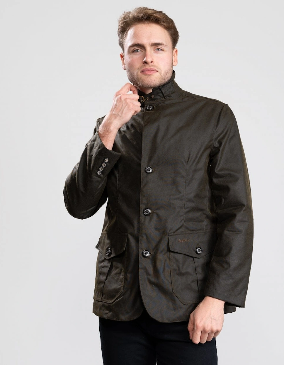 Lutz Mens Wax Jacket - Olive, 7 of 6