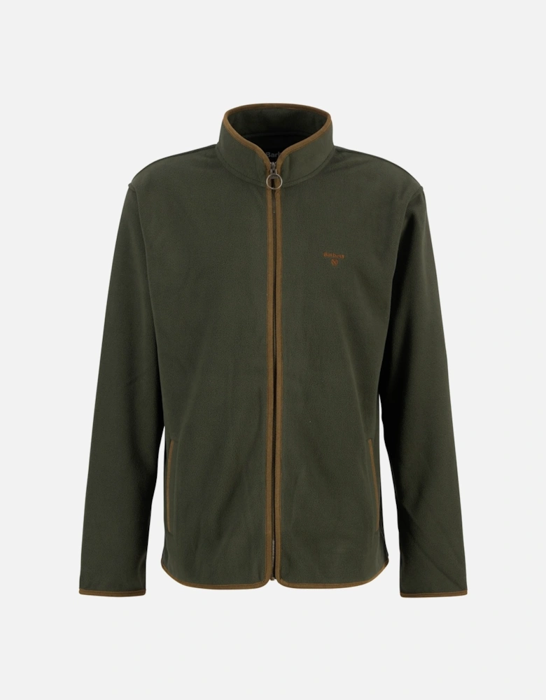 Harwood Mens Zip Thru Fleece - Olive