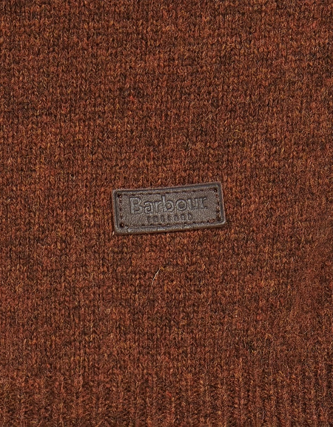 Essential Patch Mens Crew-Neck Jumper - Bracken
