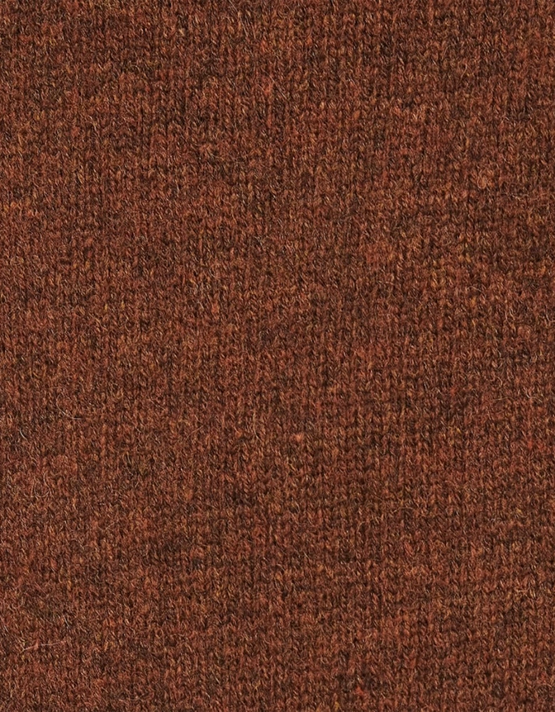 Essential Patch Mens Crew-Neck Jumper - Bracken