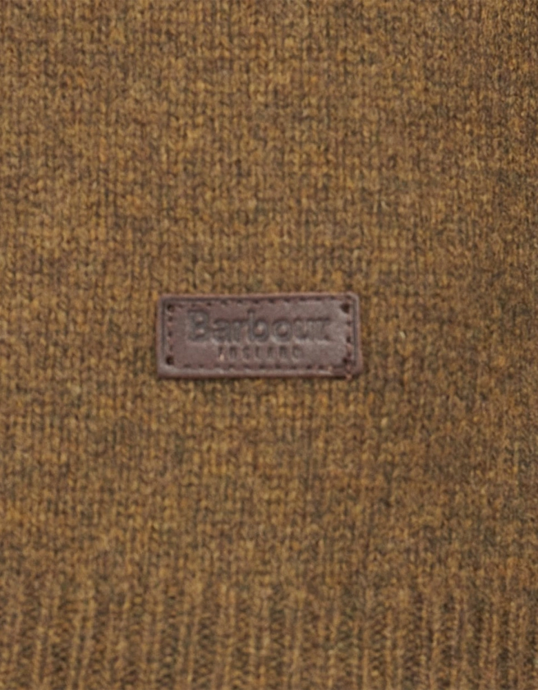 Essential Patch Mens Crew-Neck Jumper - Willow