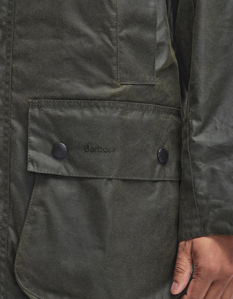Border Mens Wax Jacket - Archive Olive
