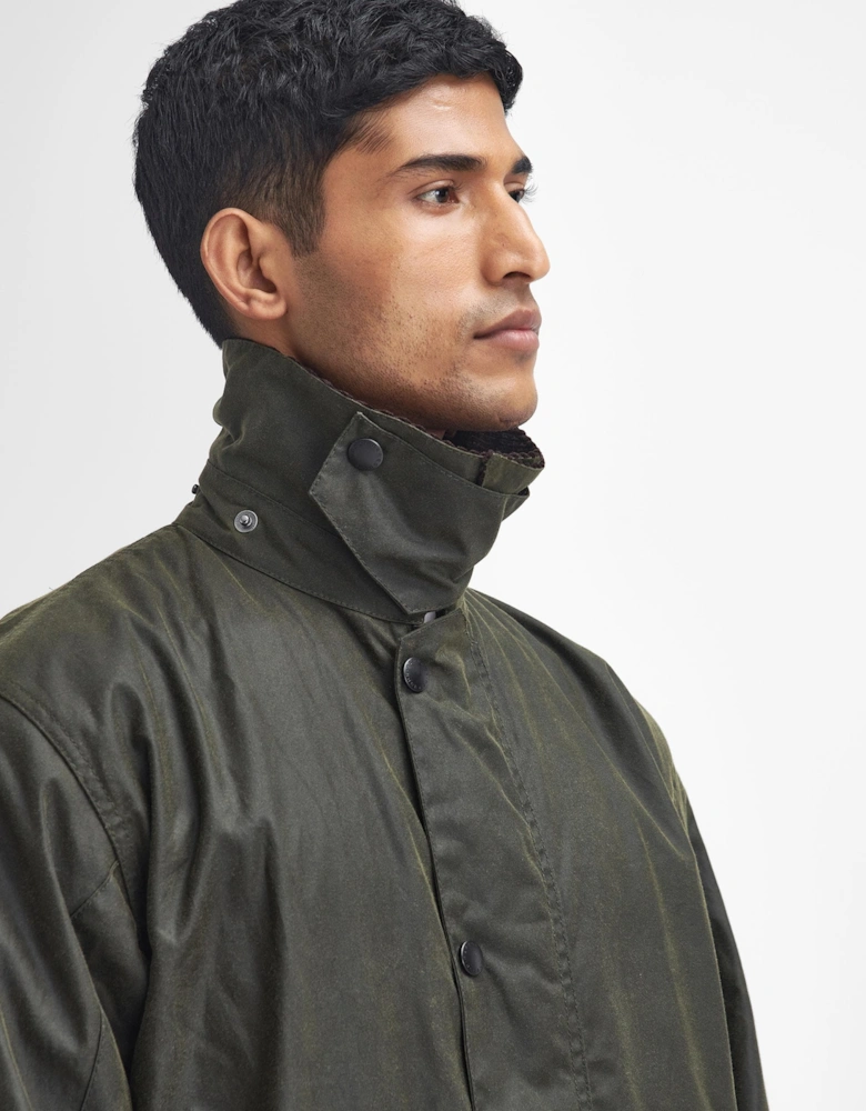 Border Mens Wax Jacket - Archive Olive