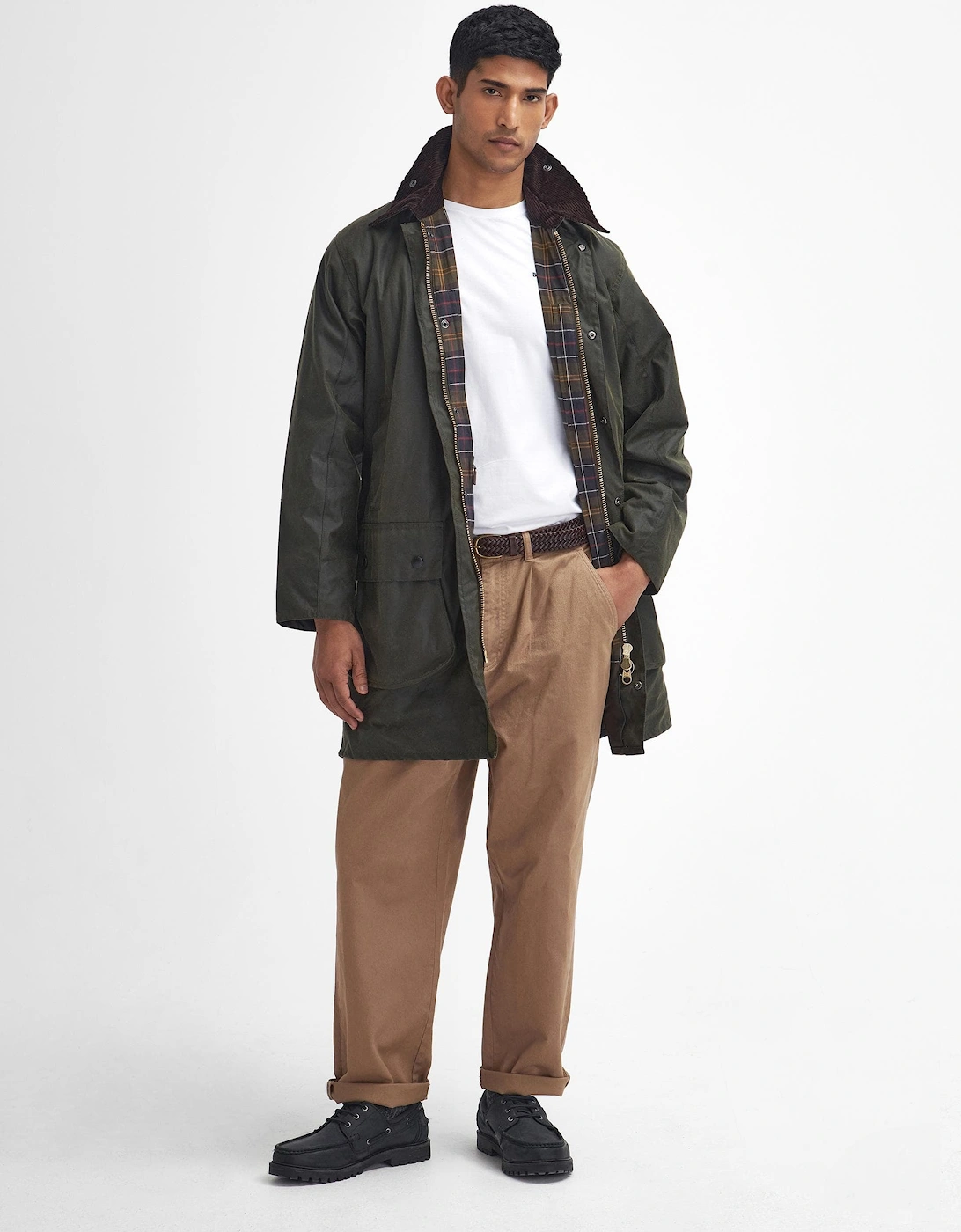 Border Mens Wax Jacket - Archive Olive, 11 of 10