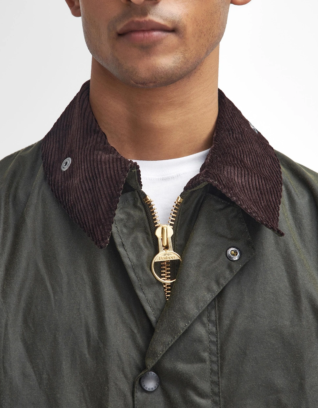 Border Mens Wax Jacket - Archive Olive