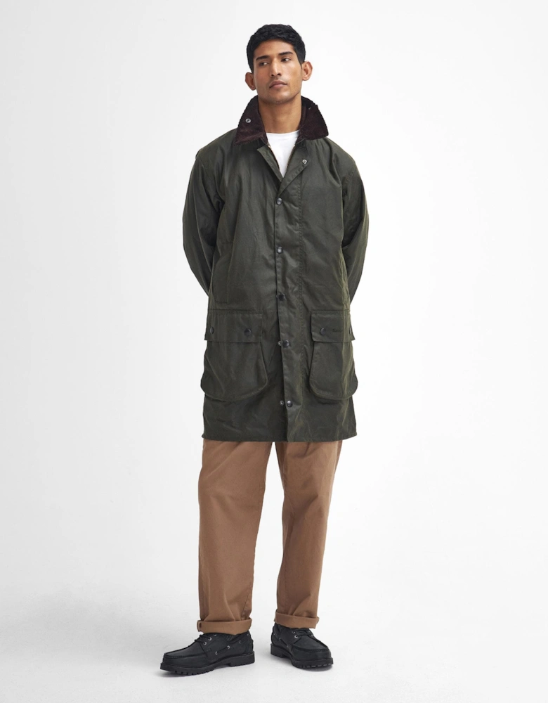 Border Mens Wax Jacket - Archive Olive