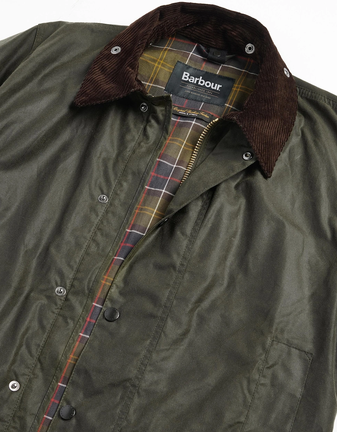 Border Mens Wax Jacket - Archive Olive