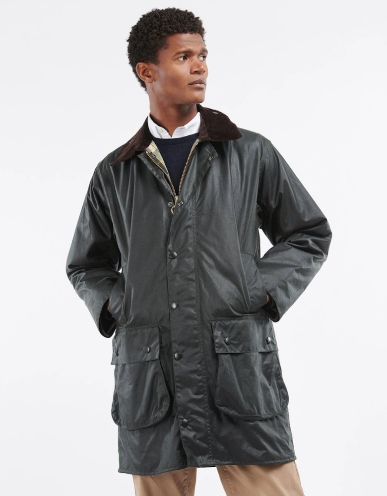Border Mens Wax Jacket - Sage