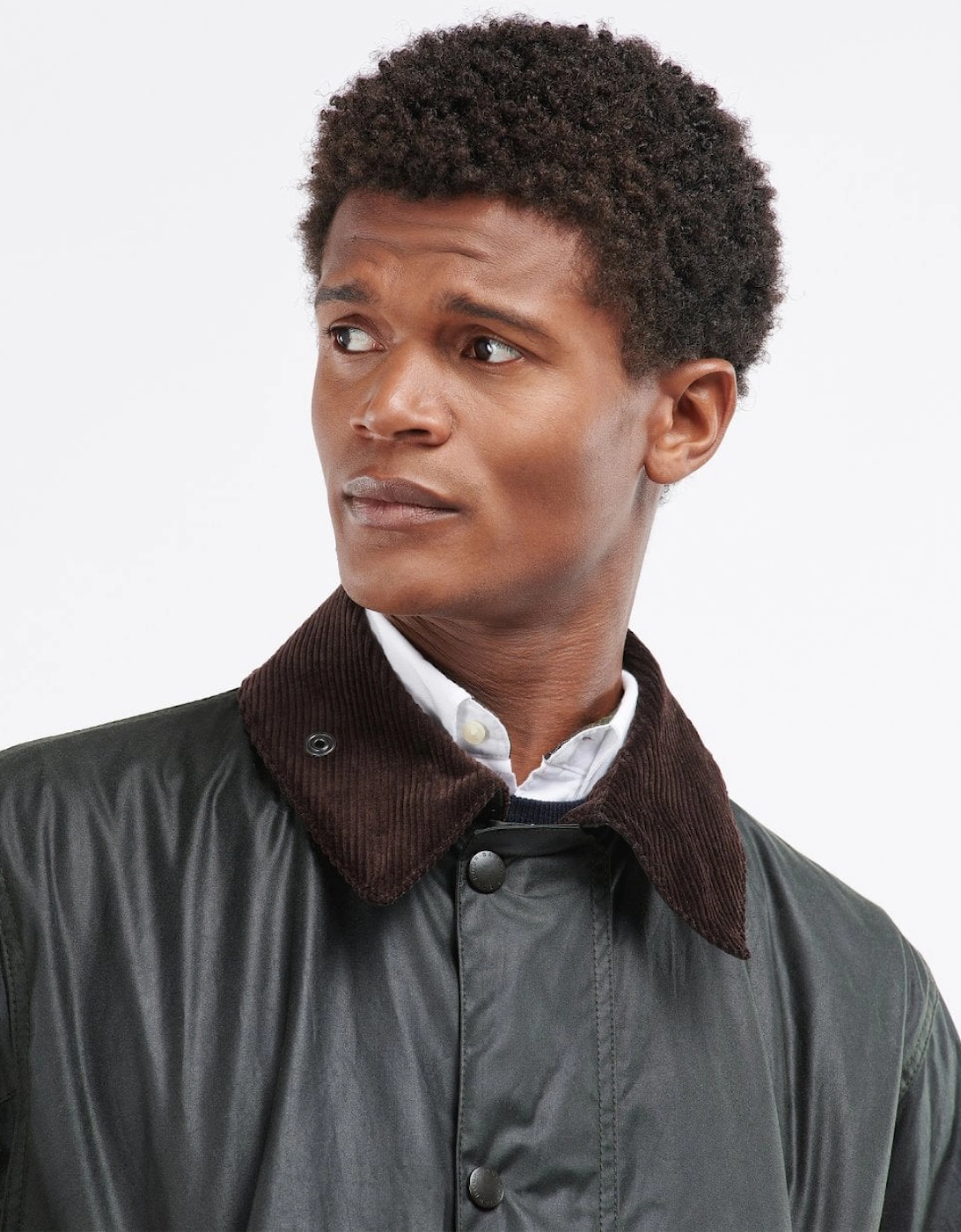 Border Mens Wax Jacket - Sage