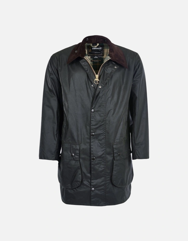 Border Mens Wax Jacket - Sage