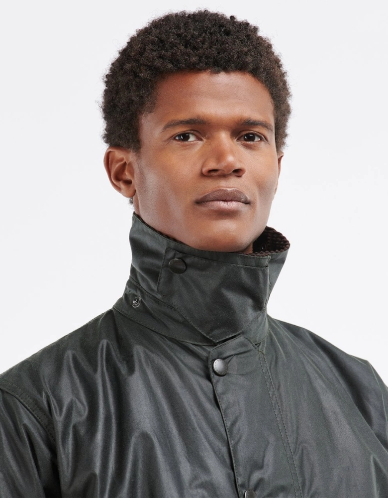 Border Mens Wax Jacket - Sage