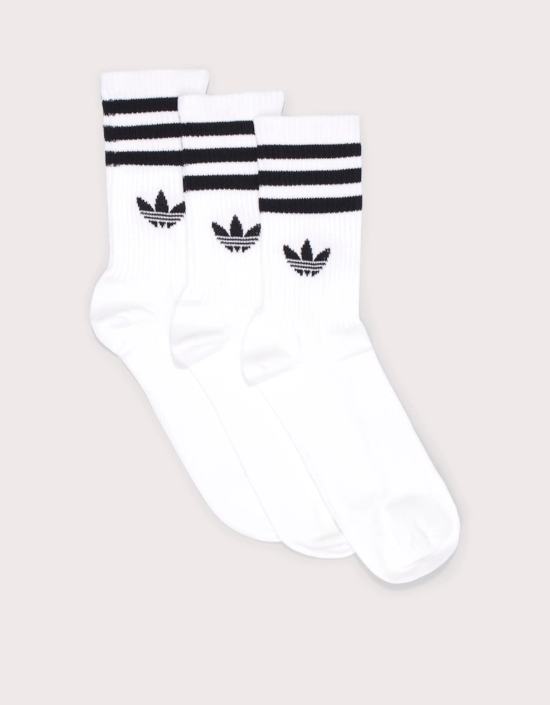 3 Stripes Pack Crew Socks