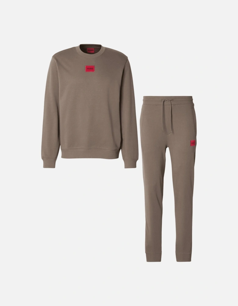Diragol Doak Crew Neck Brown Trackuit