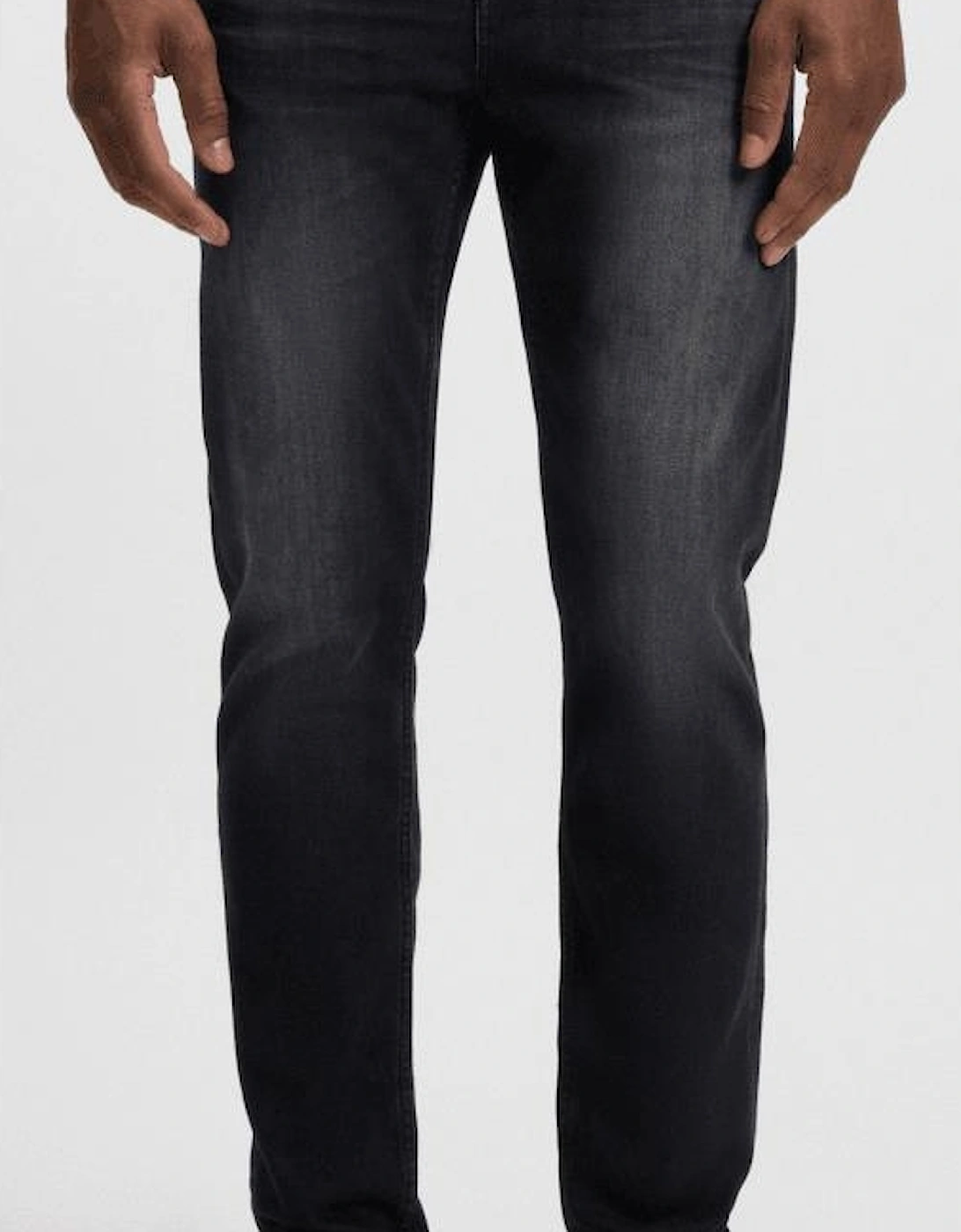 H-Delaware Slim Fit Cashmere Touch Charcoal Grey Jeans