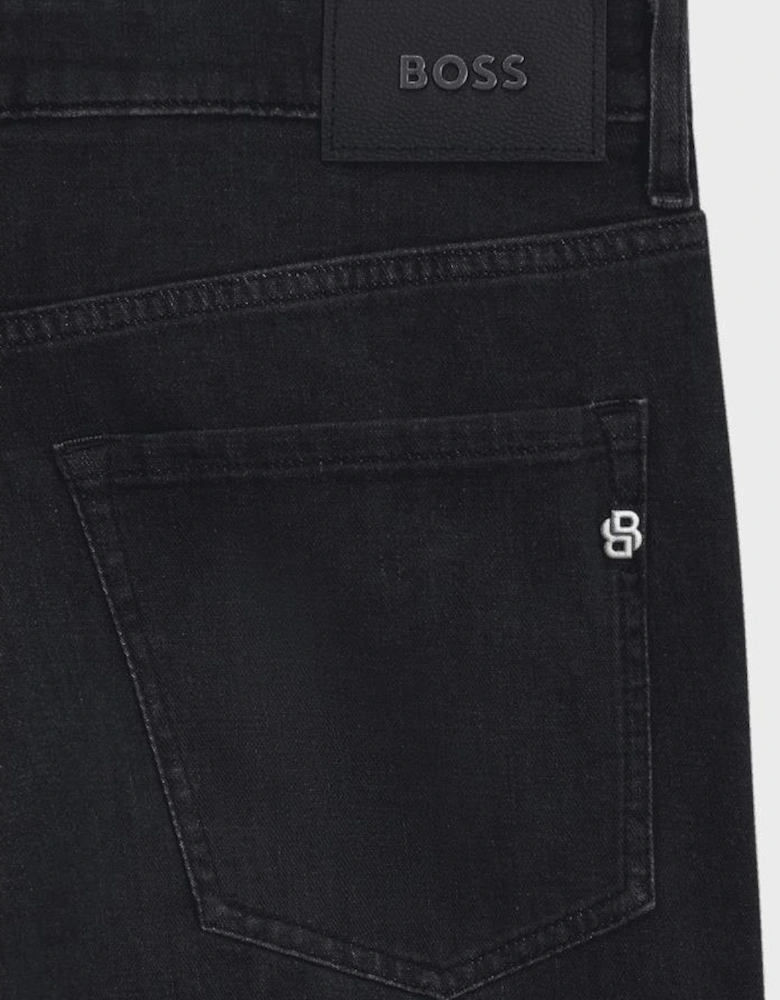 H-Delaware Slim Fit Cashmere Touch Charcoal Grey Jeans