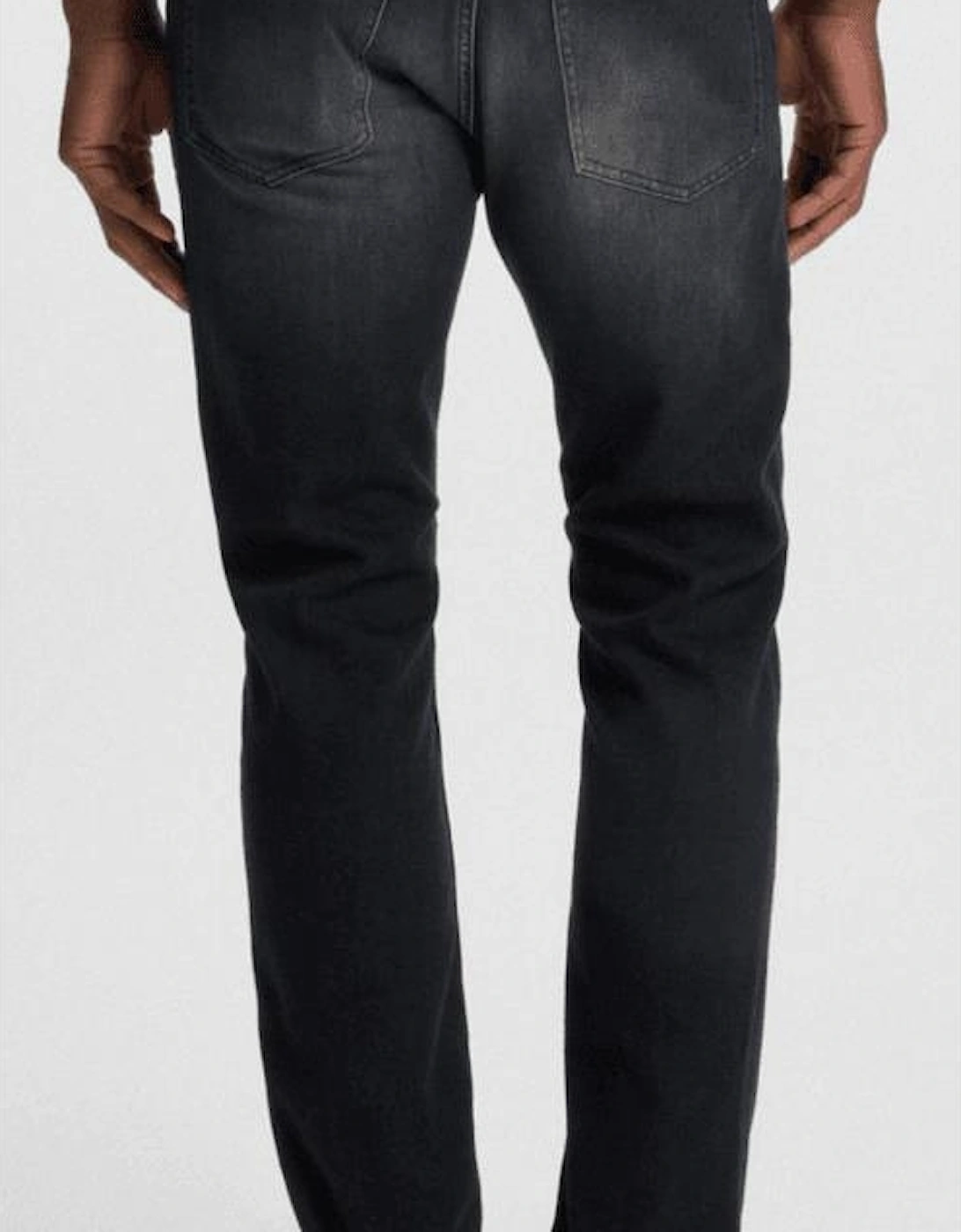H-Delaware Slim Fit Cashmere Touch Charcoal Grey Jeans