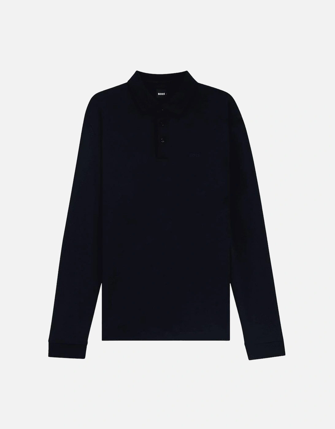 Pado 30 Long Sleeve Navy Blue Polo Shirt, 4 of 3