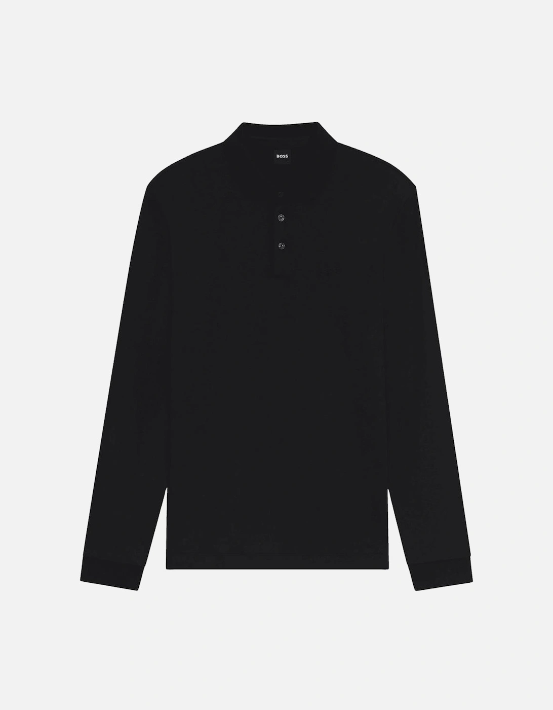 Pado 30 Long Sleeve Black Polo Shirt, 4 of 3
