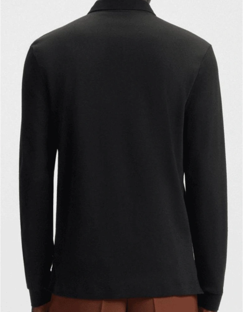 Pado 30 Long Sleeve Black Polo Shirt