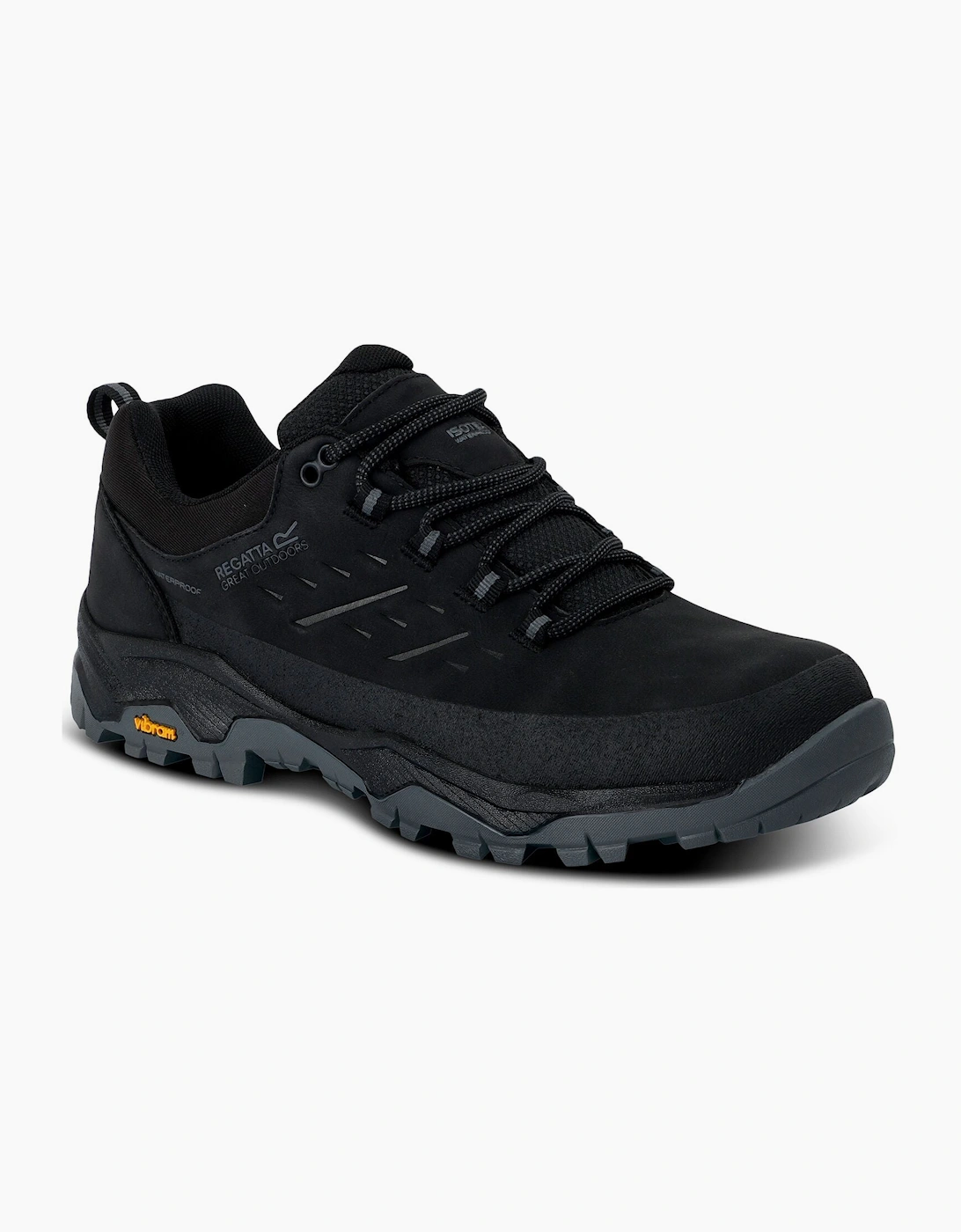 Regatta Men's Black Blake Low Waterproof Walking Shoes - Size 10 UK